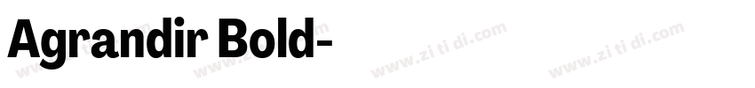 Agrandir Bold字体转换 Agrandir Bold字体转换